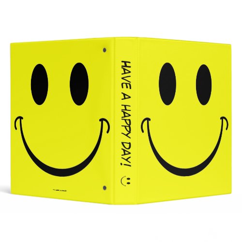 Smiley Face binder