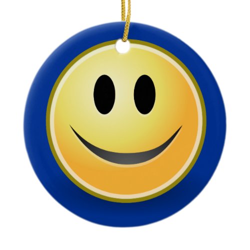 Smiley Face Blessings 2012 Ornament (Blue) ornament