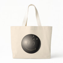 SMILEY FACE BOWLING BALL CANVAS BAG