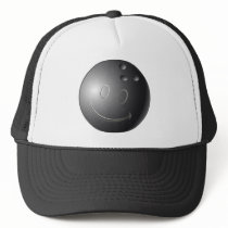 SMILEY FACE BOWLING BALL HATS