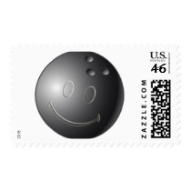 SMILEY FACE BOWLING BALL postage