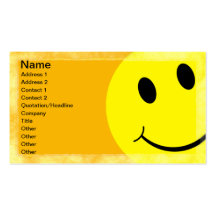 Smiley Face Business Card Template