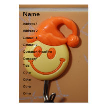 Smiley face business cards