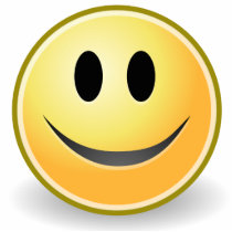 Smiley Face Desk Top Sculpture (Acrylic) Cut Out