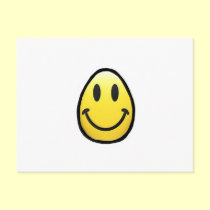 Smiley Face Egg-cellent postcards