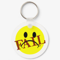Smiley Face FAIL keychains by JaZilla Smiley Face FAIL keychains