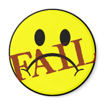 Smiley Face FAIL magnets by JaZilla Smiley Face FAIL magnets