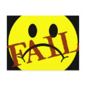 Smiley Face FAIL postcards