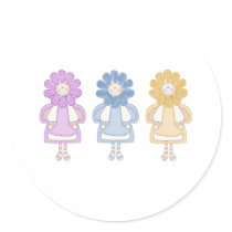 Smiley Face Flower Girl Tees and Gifts stickers