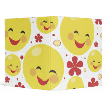 Smiley Face Flowers Binder by Jamene_Clothing Smiley Face Flowers Binder