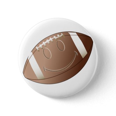 SMILEY FACE FOOTBALL pins