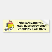 Smiley Face Golf T-shirts and Gifts Bumper Stickers