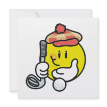 Smiley Face Golf T-shirts and Gifts Personalized Invite