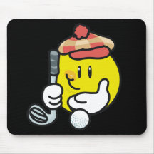 Smiley Face Golf T-shirts and Gifts Mouse Pad