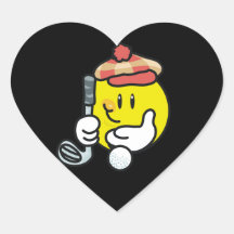 Smiley Face Golf T-shirts and Gifts Sticker