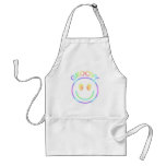 Smiley Face Groovy Retro Apron