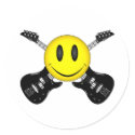 Smiley Face Guitars stickers by EvilSkull Smiley Face Guitars stickers