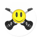 Smiley Face Guitars stickers by EvilSkull Smiley Face Guitars stickers