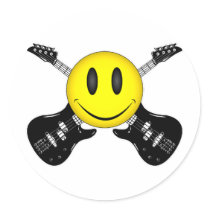Smiley Face Guitars stickers
