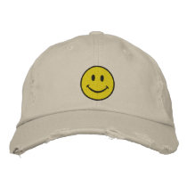 Smiley Face Hat embroidered hats by yaleqb Smiley Face Hat embroidered hats