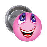 Smiley Face In Love Pin