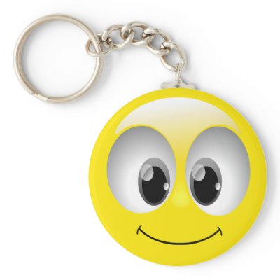 SMILEY FACE KEY CHAIN