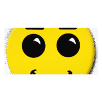 smiley-face-large photo card template