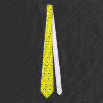 Smiley Face on Yellow Tie