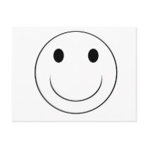 smiley face postcards