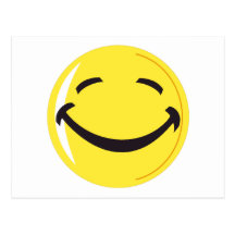 Smiley face postcard