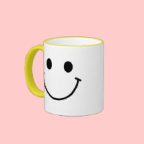 Smiley Face Ringer Mug 11 oz or 15 oz mug mugs