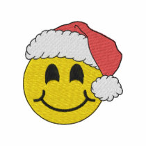 Smiley Face Santa embroidered shirts