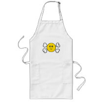 smiley face Skull and Crossbones aprons by doonidesigns smiley face Skull and Crossbones aprons