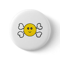 smiley face Skull and Crossbones buttons by doonidesigns smiley face Skull and Crossbones buttons