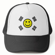 Smiley Face South Korean Flag hats
