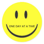 Smiley Face Round Stickers