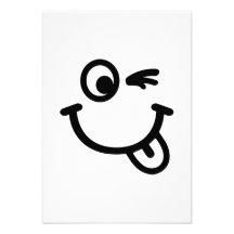 Smiley face wink invite