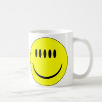 Smiley face with Five Eyes Funny Mug mugs