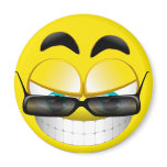 SMILEY FACE WITH SUNSHADES MAGNETS
