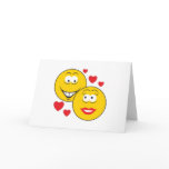 Smiley Faces in Love Valentine Card