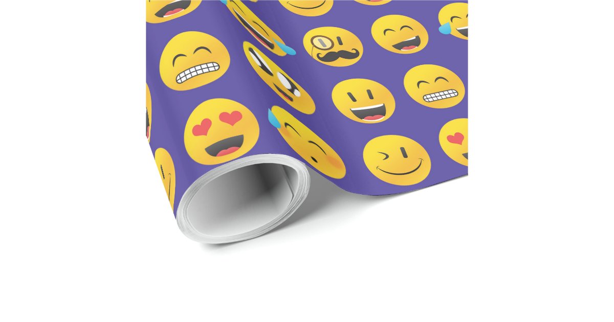 Smiley faces wrapping paper Zazzle
