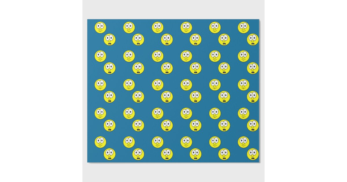 Smiley Faces Wrapping Paper Zazzle