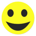 Smiley Facey Sticker by purpledinosbomb Smiley Facey Sticker