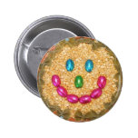 SMILEY FOOD FACE BUTTON