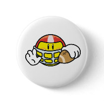 Smiley Football buttons by sport_shop Smiley Football buttons