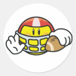Smiley Football Sticker
