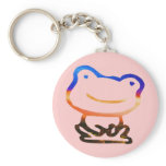 Smiley Froggy Pink Key Chains