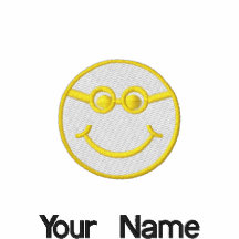 Smiley Glasses and Your Name Polo Shirt