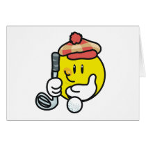 Smiley Golf Card