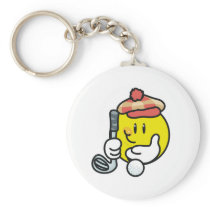 Smiley Golf Keychains